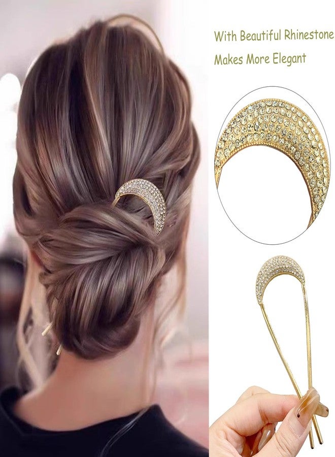 LAIFOOSHEN French Hair Pin for Buns and Updos, French Twists Hair Pin Hair Clip with No Hair Damage,Hair Pins Pearl for Thin&Thick Hair,Gold Hair Accessories for Women Girls - Image 5